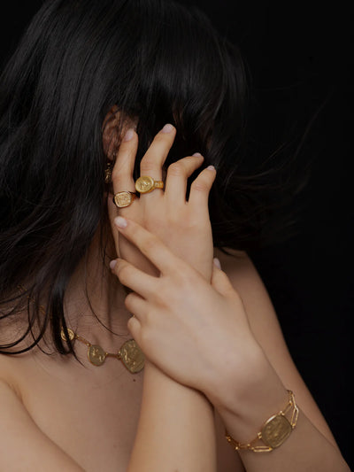 Temple of the Sun Labyrinth Ring, Gold