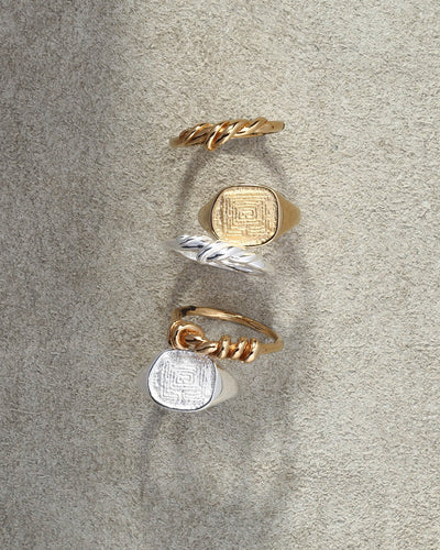 Temple of the Sun Labyrinth Ring, Gold