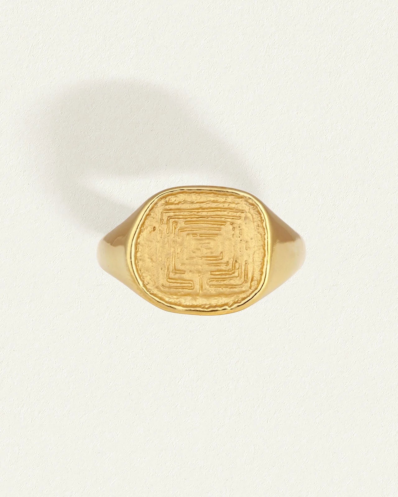 Temple of the Sun Labyrinth Ring, Gold