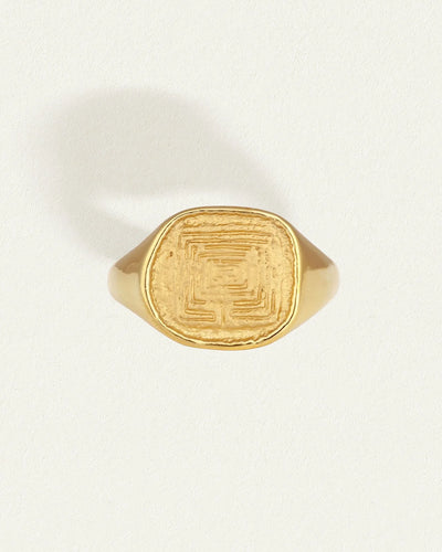 Temple of the Sun Labyrinth Ring, Gold