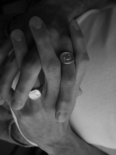 Temple of the Sun Labyrinth Ring, Silver