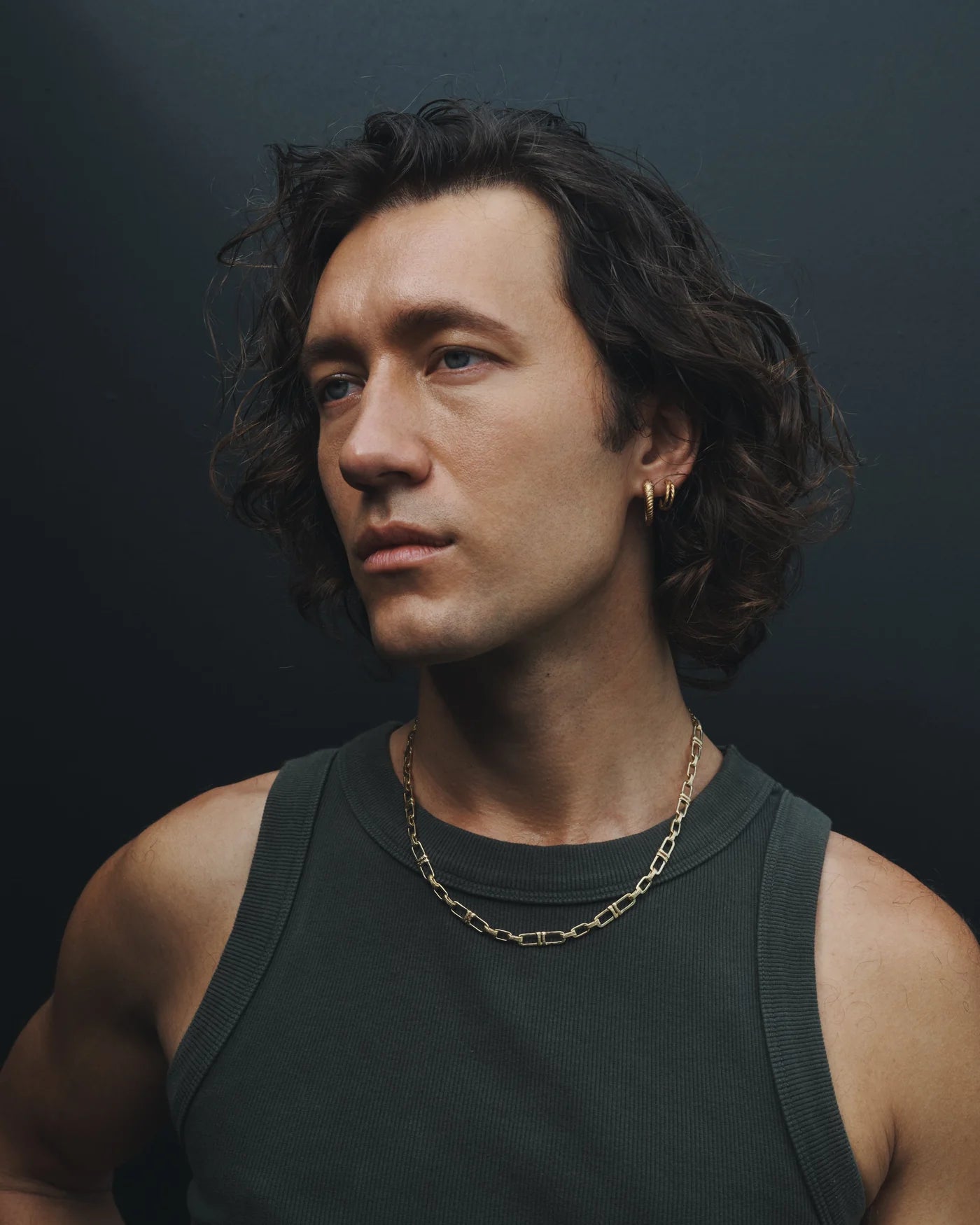 Temple of the Sun Loulon Lion Hoops, Gold