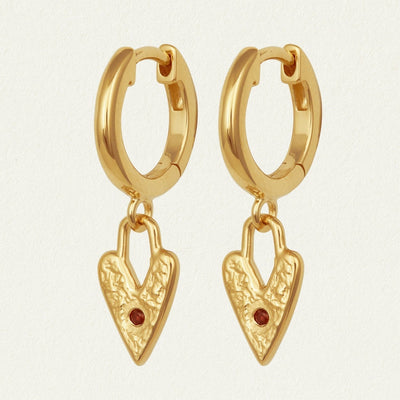 Temple of the Sun Lover Earrings, Gold