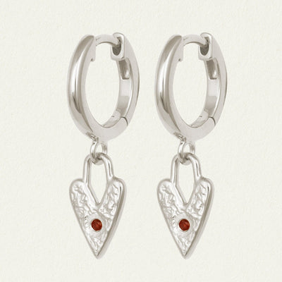 Temple of the Sun Lover Earrings, Silver