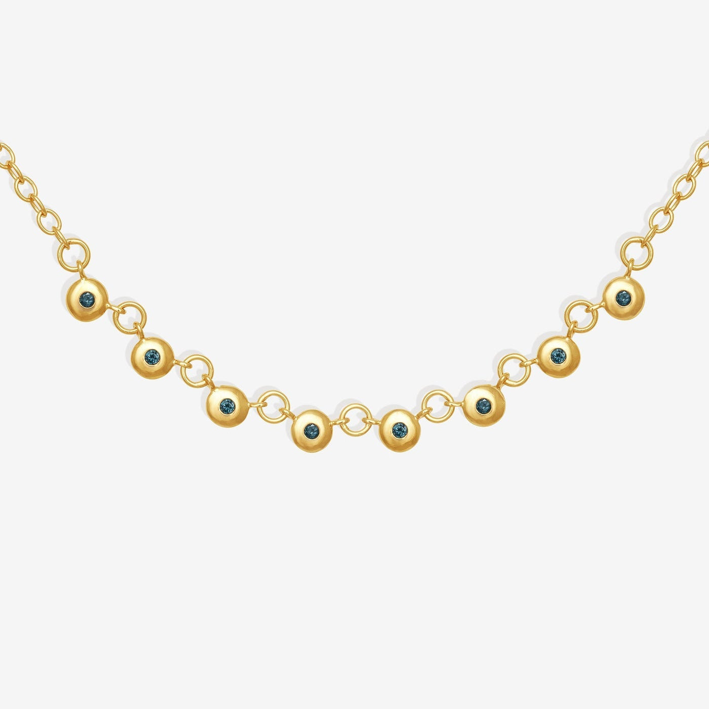 Temple of the Sun Mavi Chain Necklace, Gold