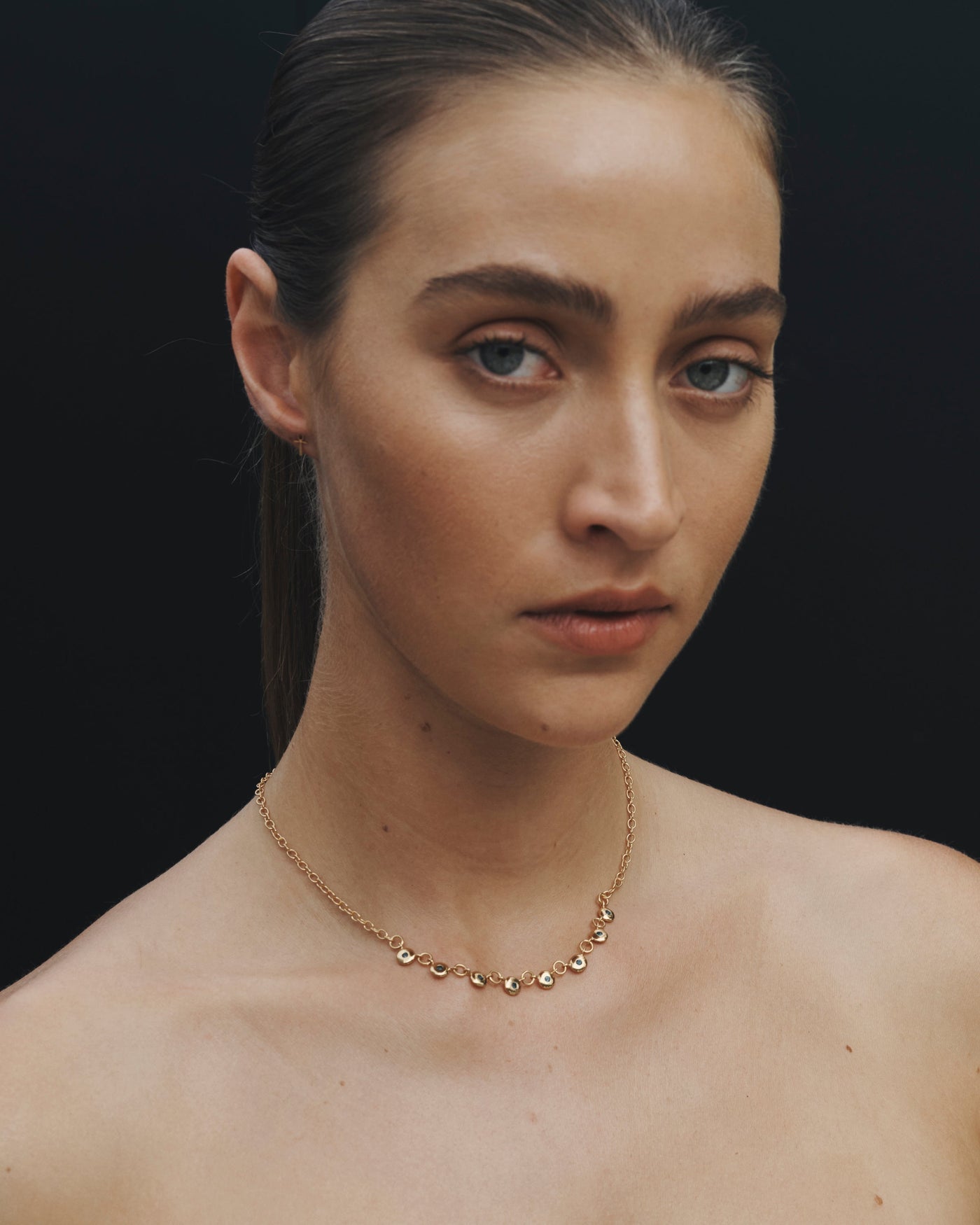 Temple of the Sun Mavi Chain Necklace, Gold