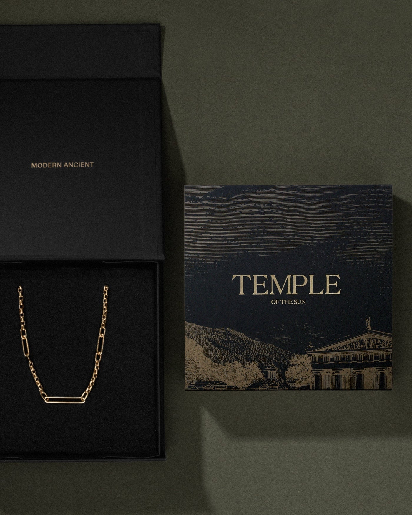 Temple of the Sun Mavi Chain Necklace, Gold