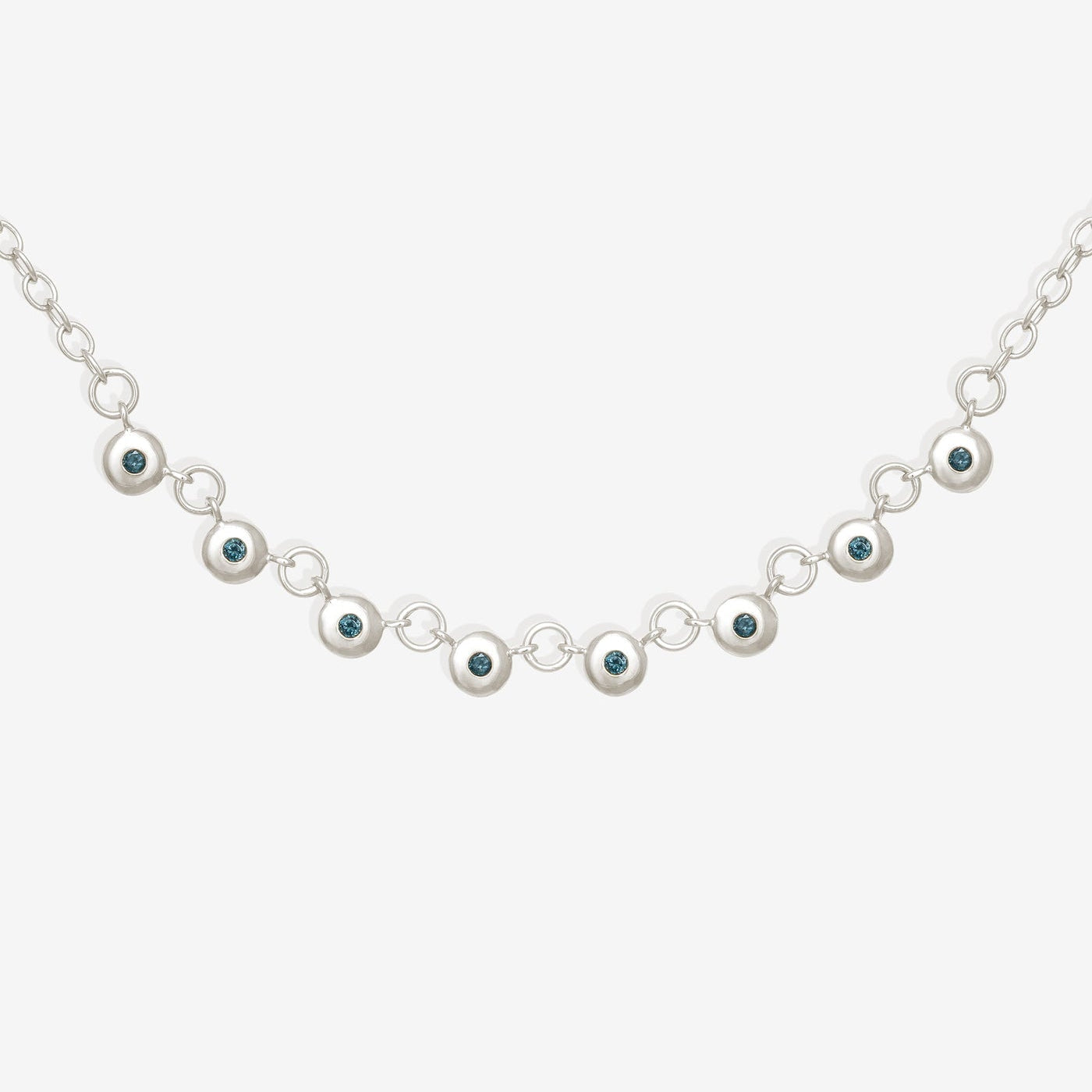 Temple of the Sun Mavi Chain Necklace, Silver