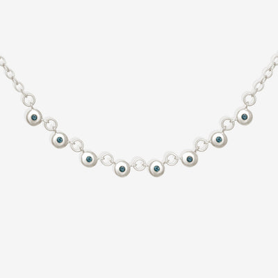 Temple of the Sun Mavi Chain Necklace, Silver