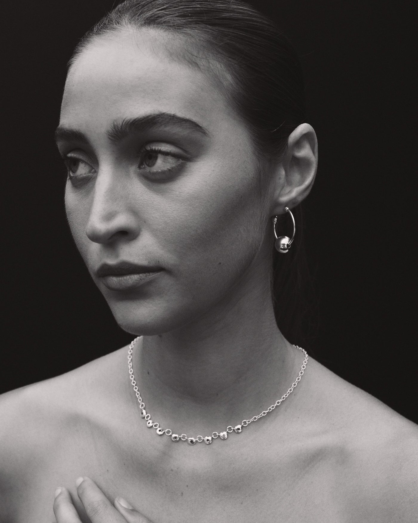 Temple of the Sun Mavi Chain Necklace, Silver