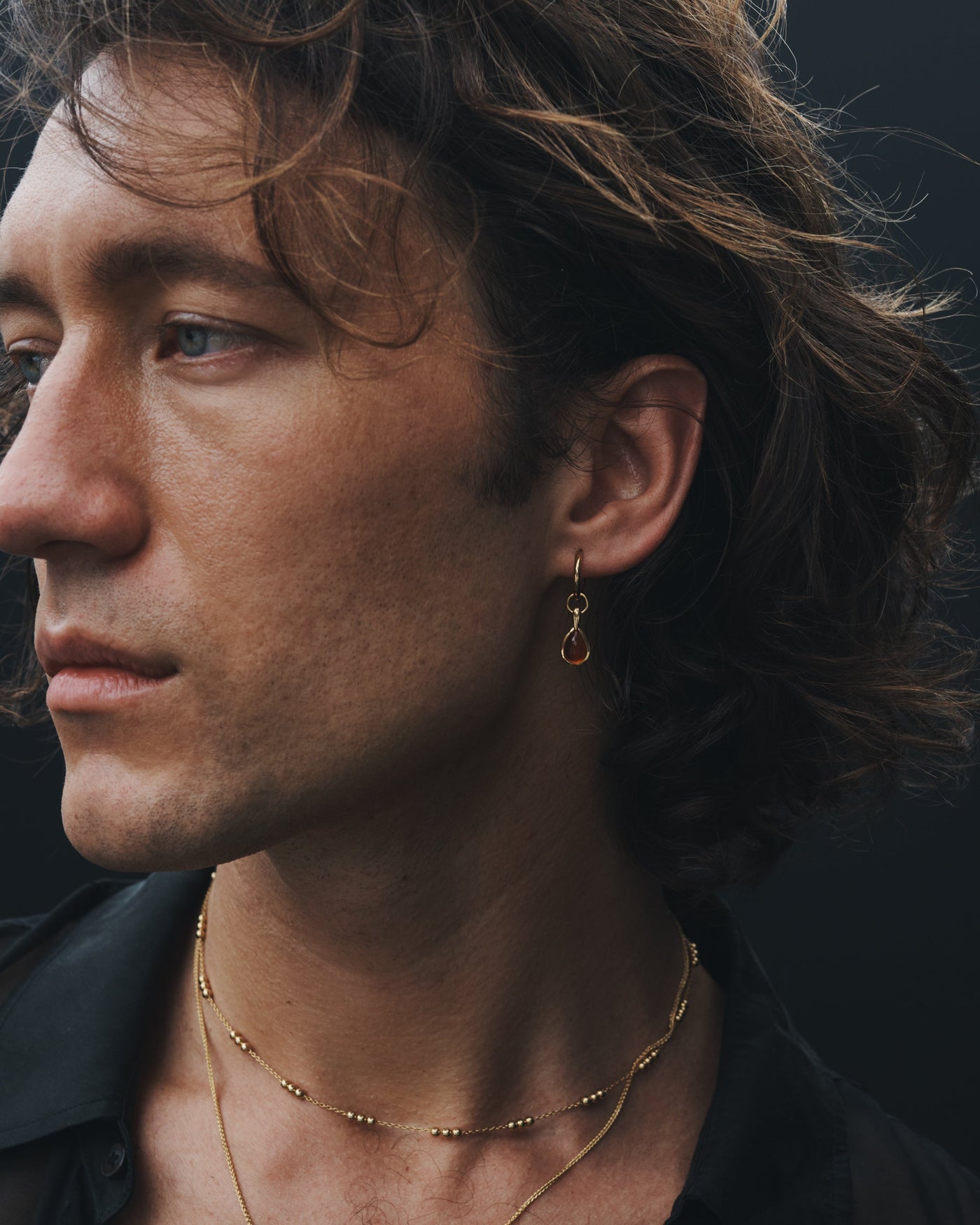 Temple of the Sun Mirren Earrings Carnelian, Gold