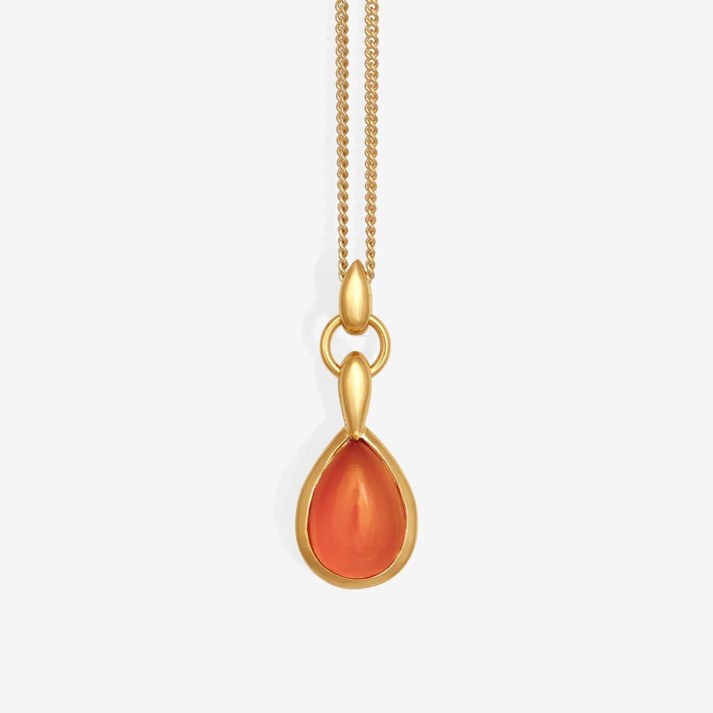 Temple of the Sun Mirren Necklace Carnelian, Gold
