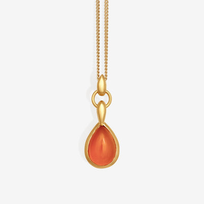 Temple of the Sun Mirren Necklace Carnelian, Gold