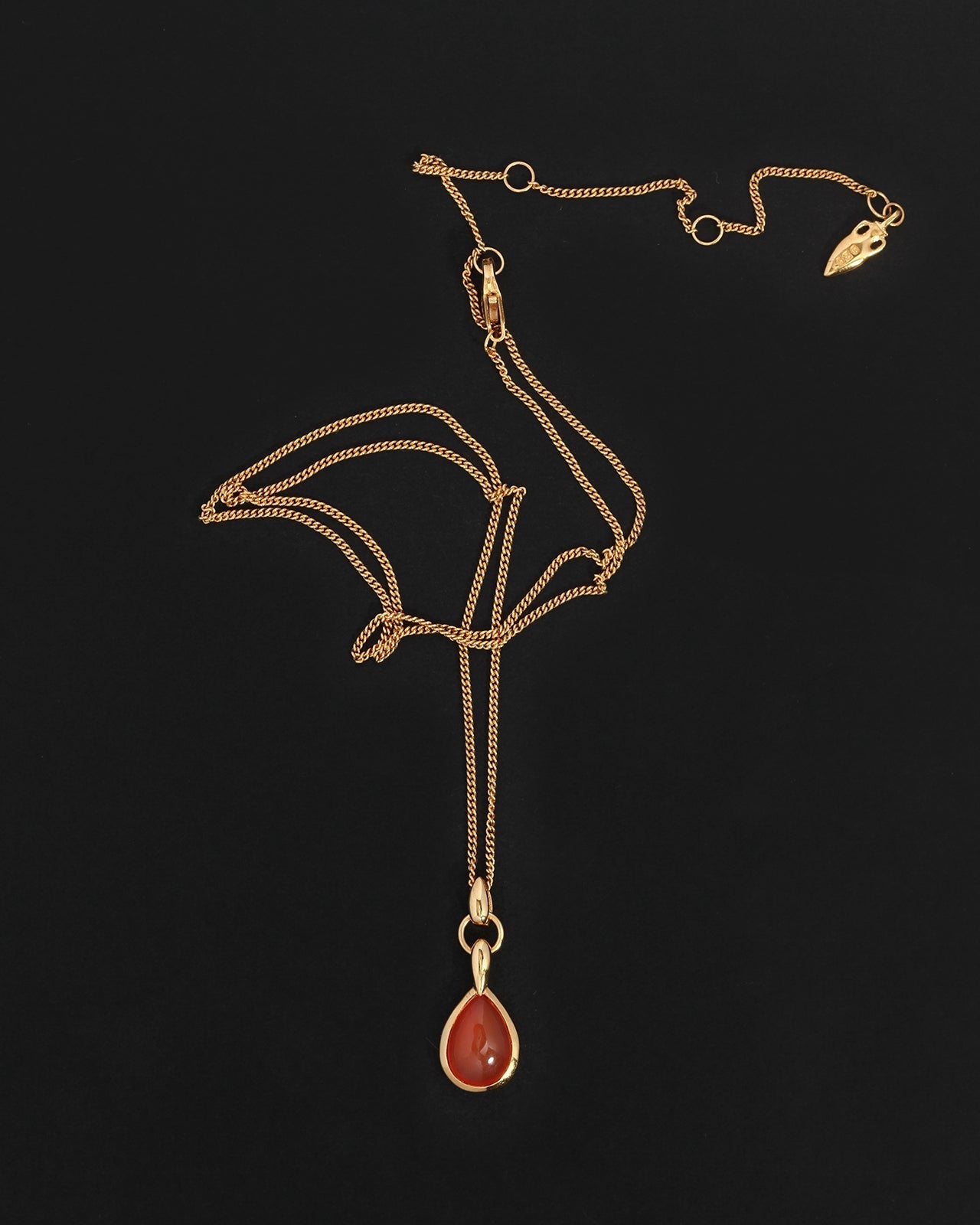 Temple of the Sun Mirren Necklace Carnelian, Gold