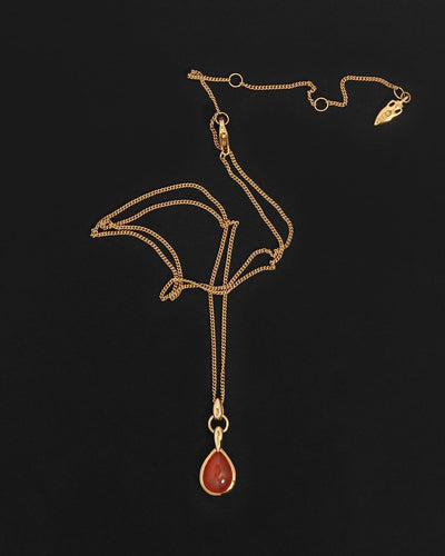 Temple of the Sun Mirren Necklace Carnelian, Gold