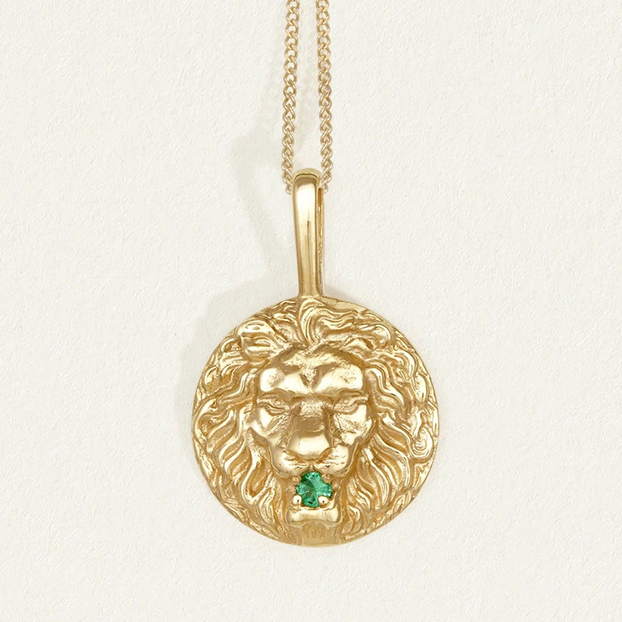 Temple of the Sun Solid Gold Roar Necklace