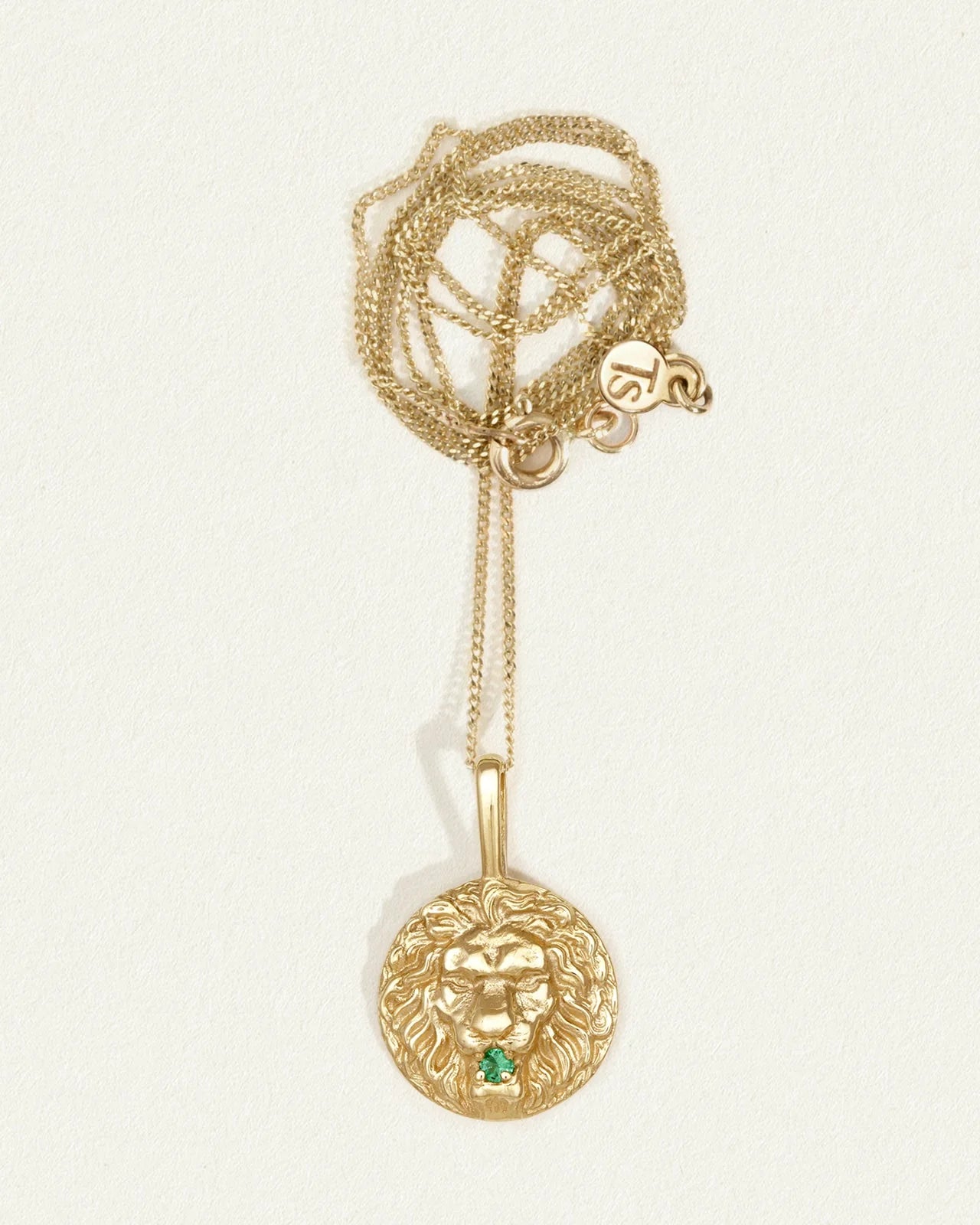 Temple of the Sun Solid Gold Roar Necklace