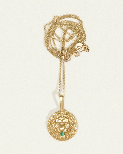 Temple of the Sun Solid Gold Roar Necklace