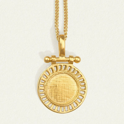 Temple of the Sun Solar Necklace, Gold