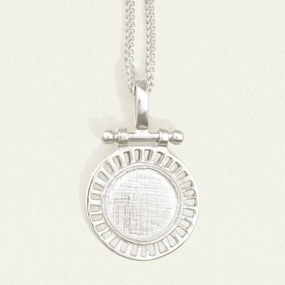 Temple of the Sun Solar Necklace, Silver