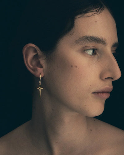 Temple of the Sun Themis Earrings, Gold