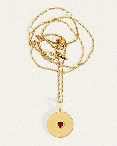 Temple of the Sun Venus Coin Necklace, Gold