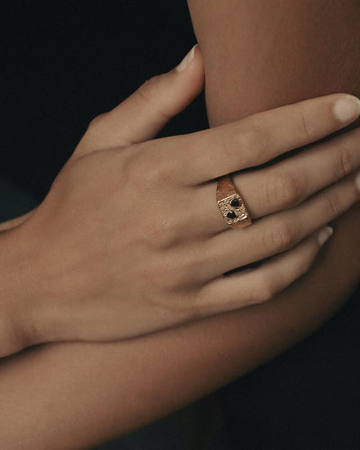 Temple of the Sun Venus Signet Ring, Gold