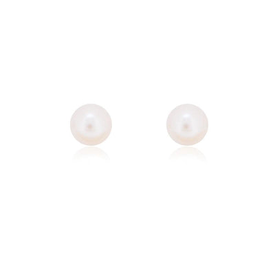 Linda Tahija 6mm Freshwater Pearl Stud Earrings, Gold