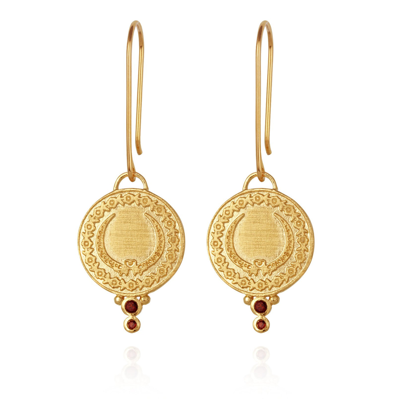 Temple of the Sun Ariana Earrings, Gold