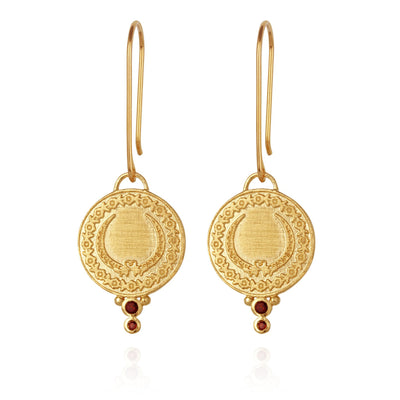 Temple of the Sun Ariana Earrings, Gold