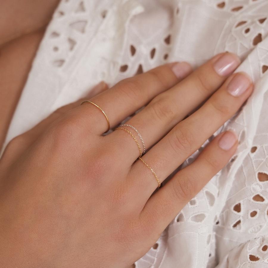 By Charlotte 14k Gold Purity Chain Ring