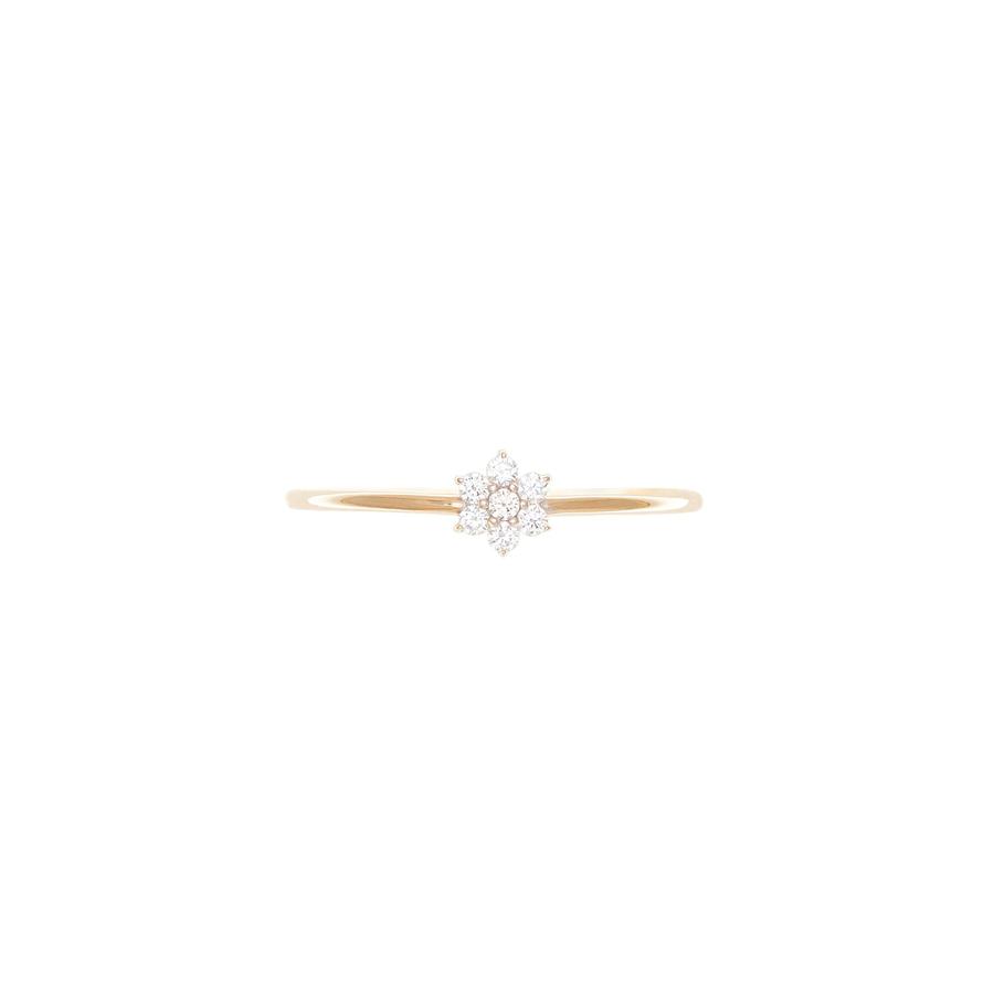 By Charlotte 14k Gold Crystal Lotus Flower Ring
