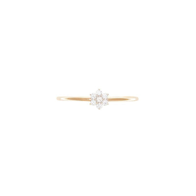 By Charlotte 14k Gold Crystal Lotus Flower Ring