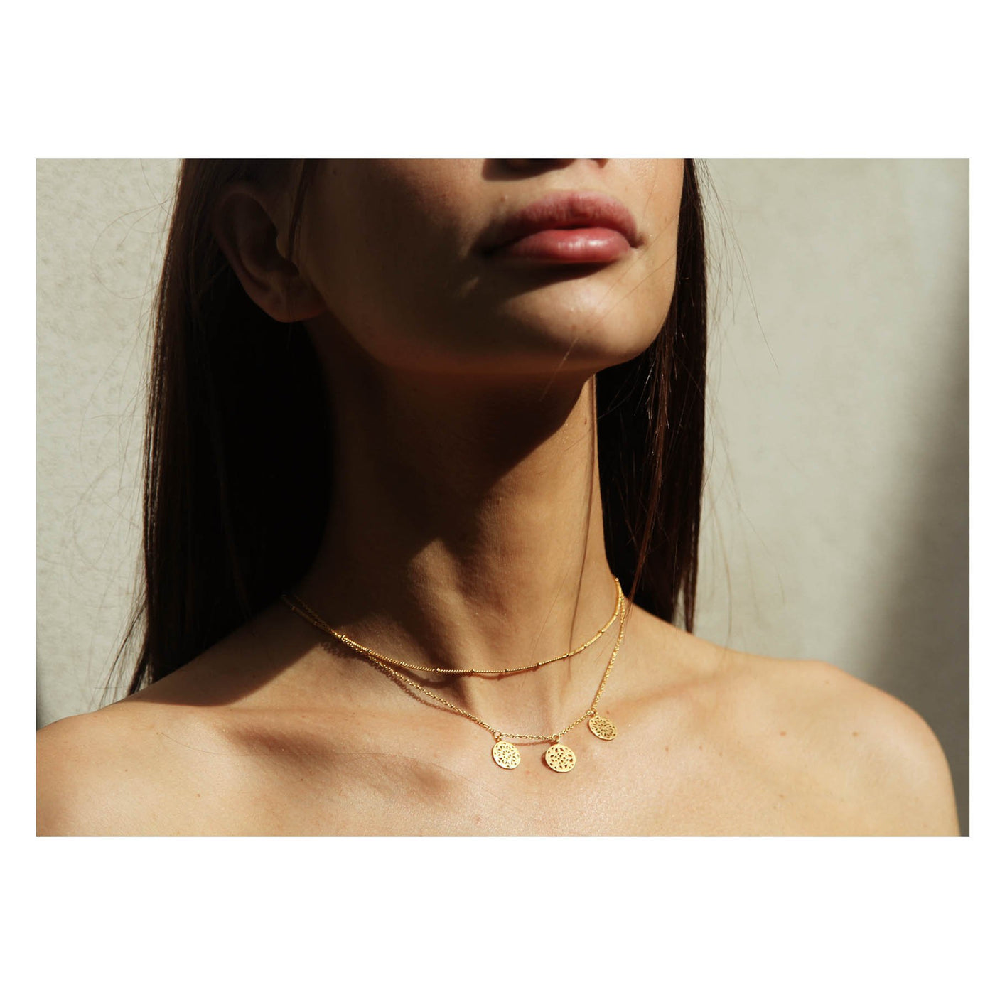 Temple of the Sun Fine Choker Chain, Gold