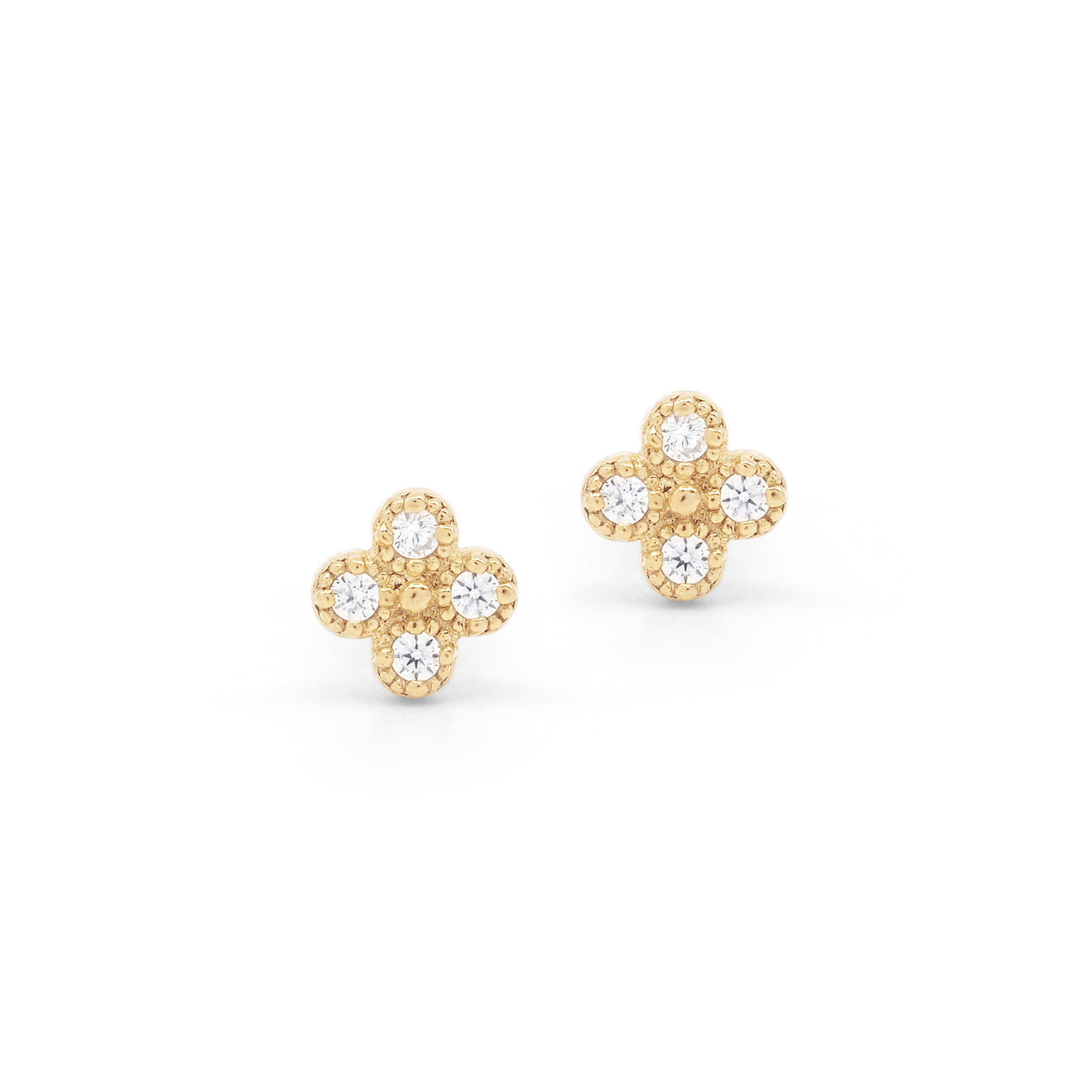 By Charlotte Luminous Stud Earrings, Gold