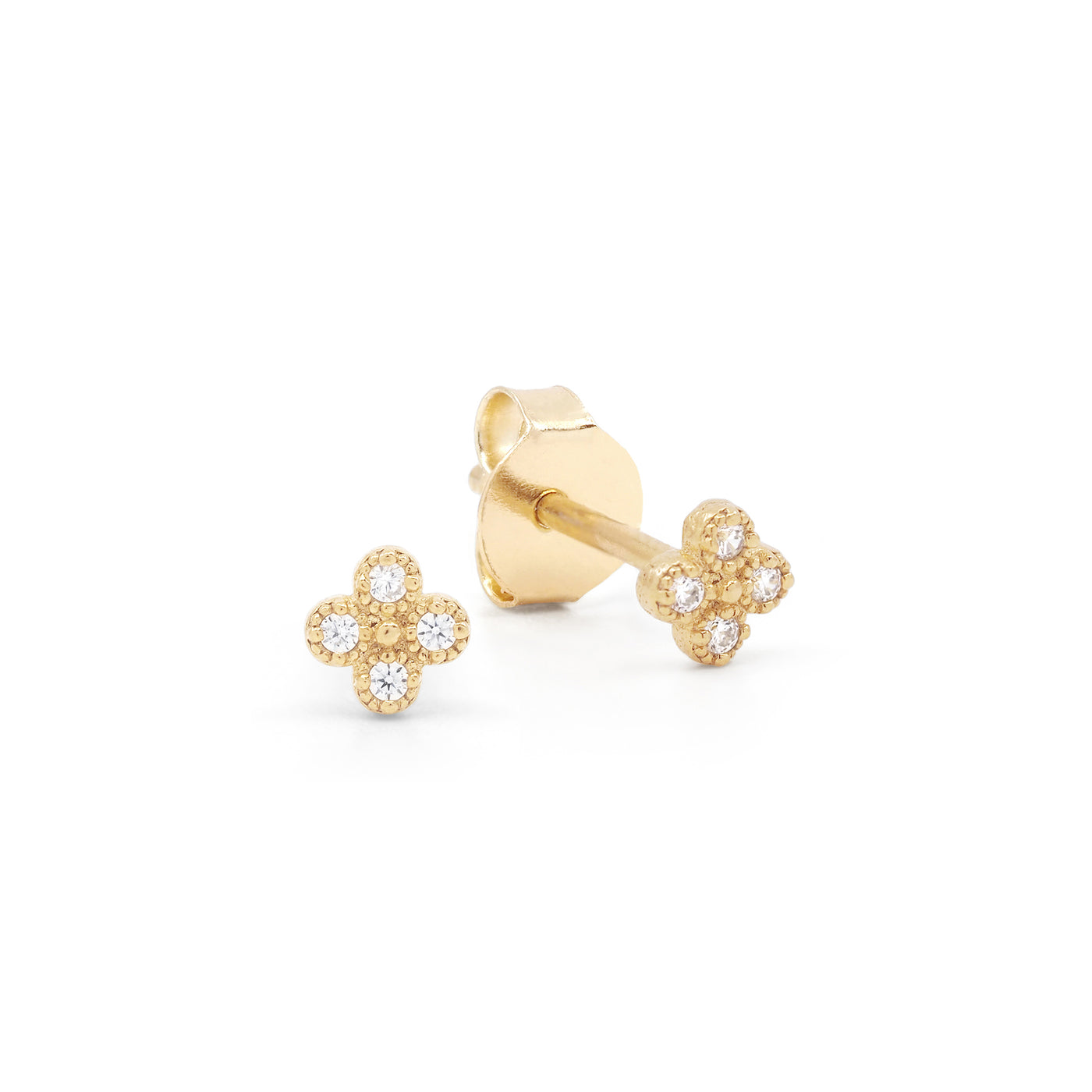 By Charlotte Luminous Stud Earrings, Gold