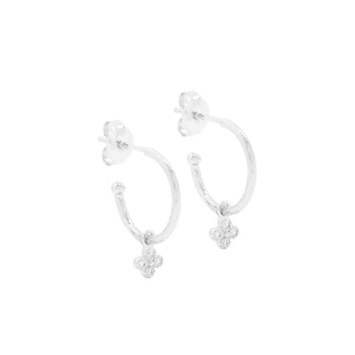 By Charlotte Luminous Hoops, Silver