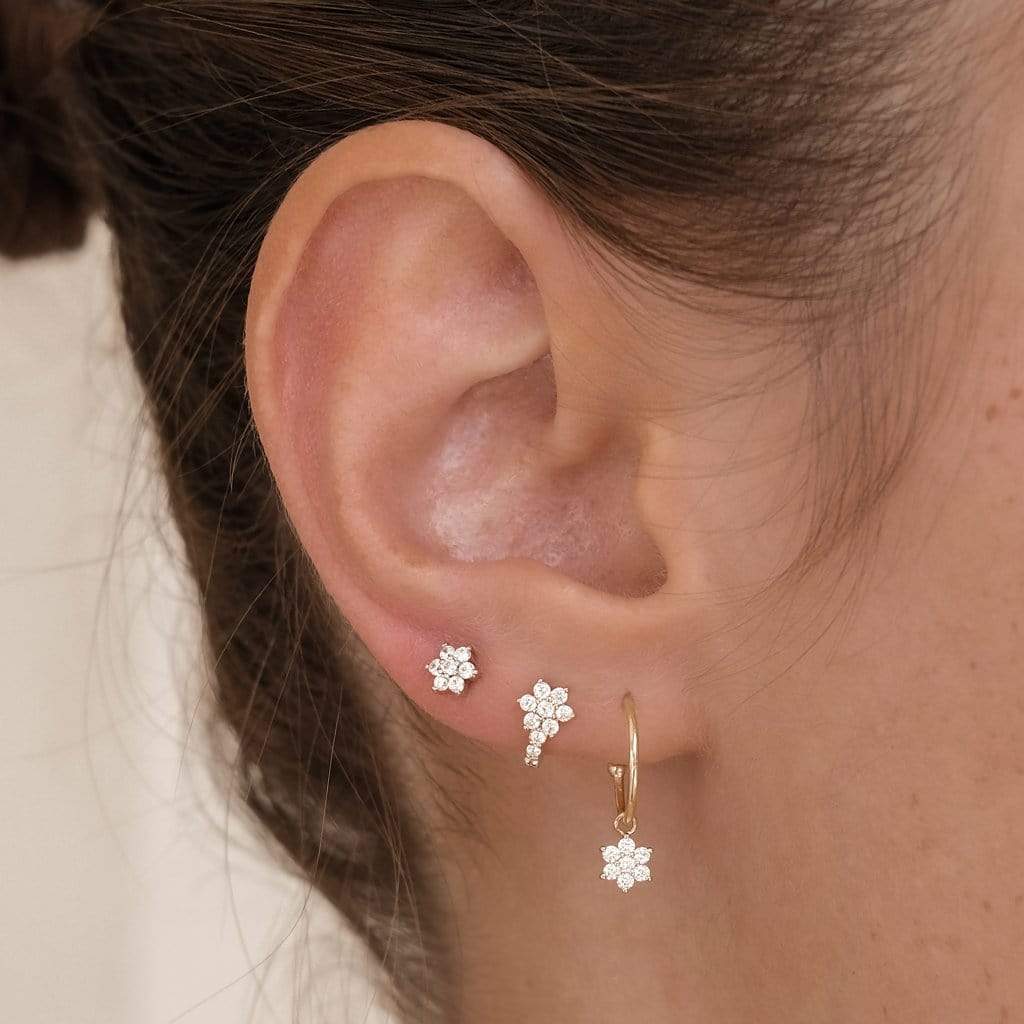 By Charlotte 14k Gold Crystal Shooting Star Ear Cuff Single Earring