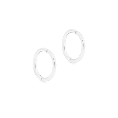 By Charlotte 14k White Gold Purity Sleeper Single Hoop Earring