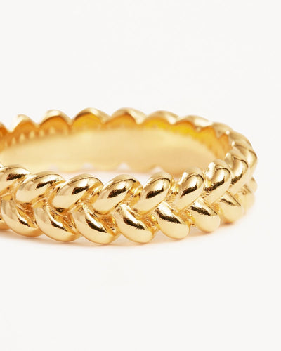 By Charlotte Intertwined Ring, Gold or Silver