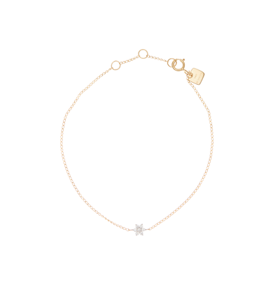 By Charlotte 14k Gold Crystal Lotus Flower Bracelet