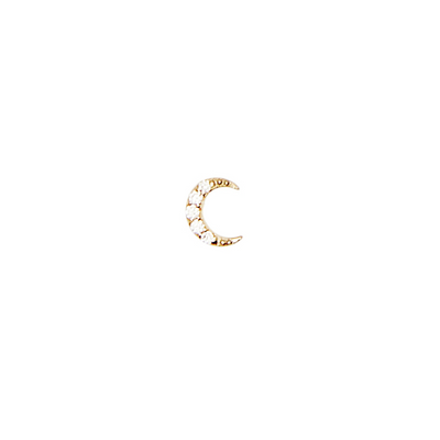 By Charlotte 14k Gold Diamond Evening Sky Single Stud Earring