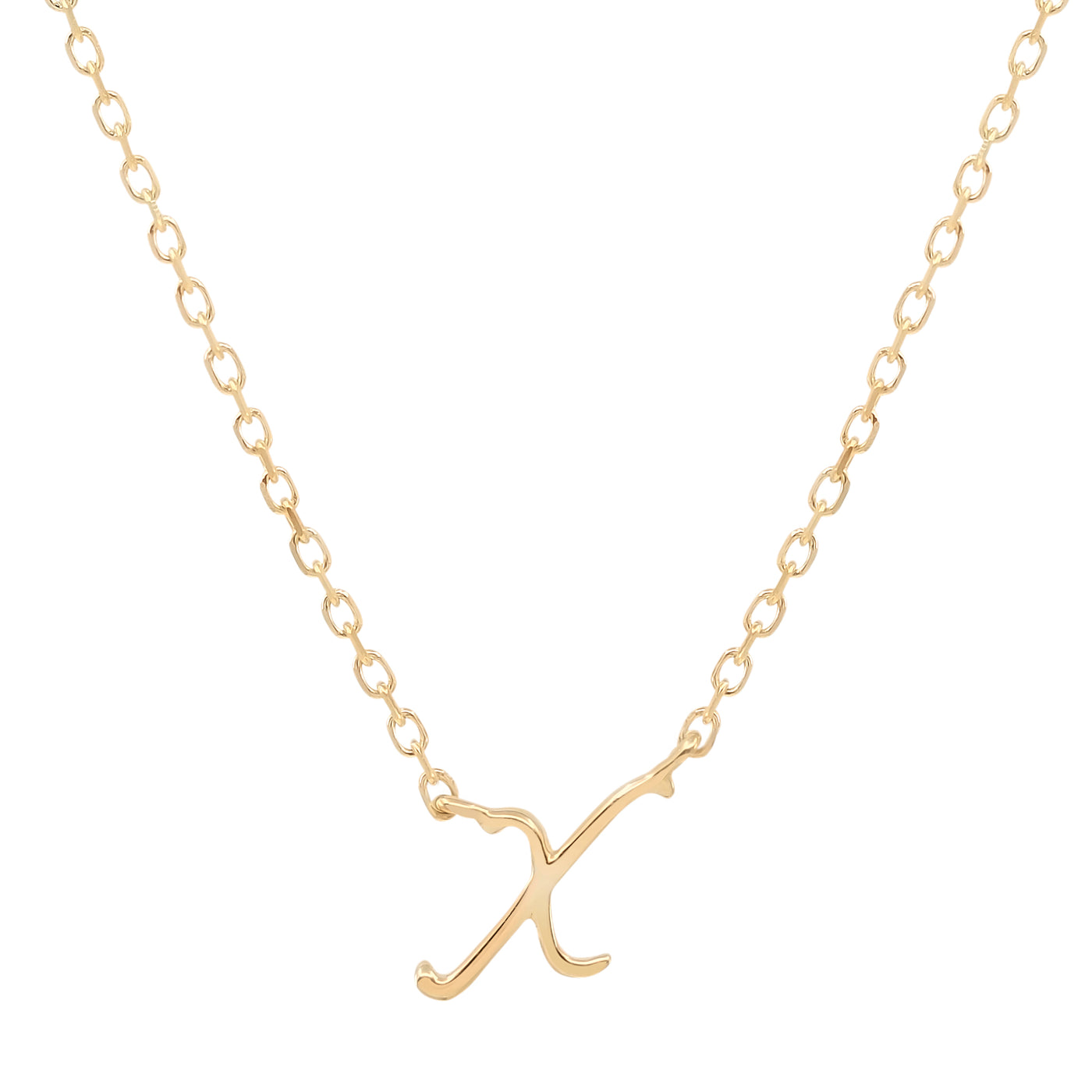 By Charlotte 14k Gold Love Letter Initial Necklace