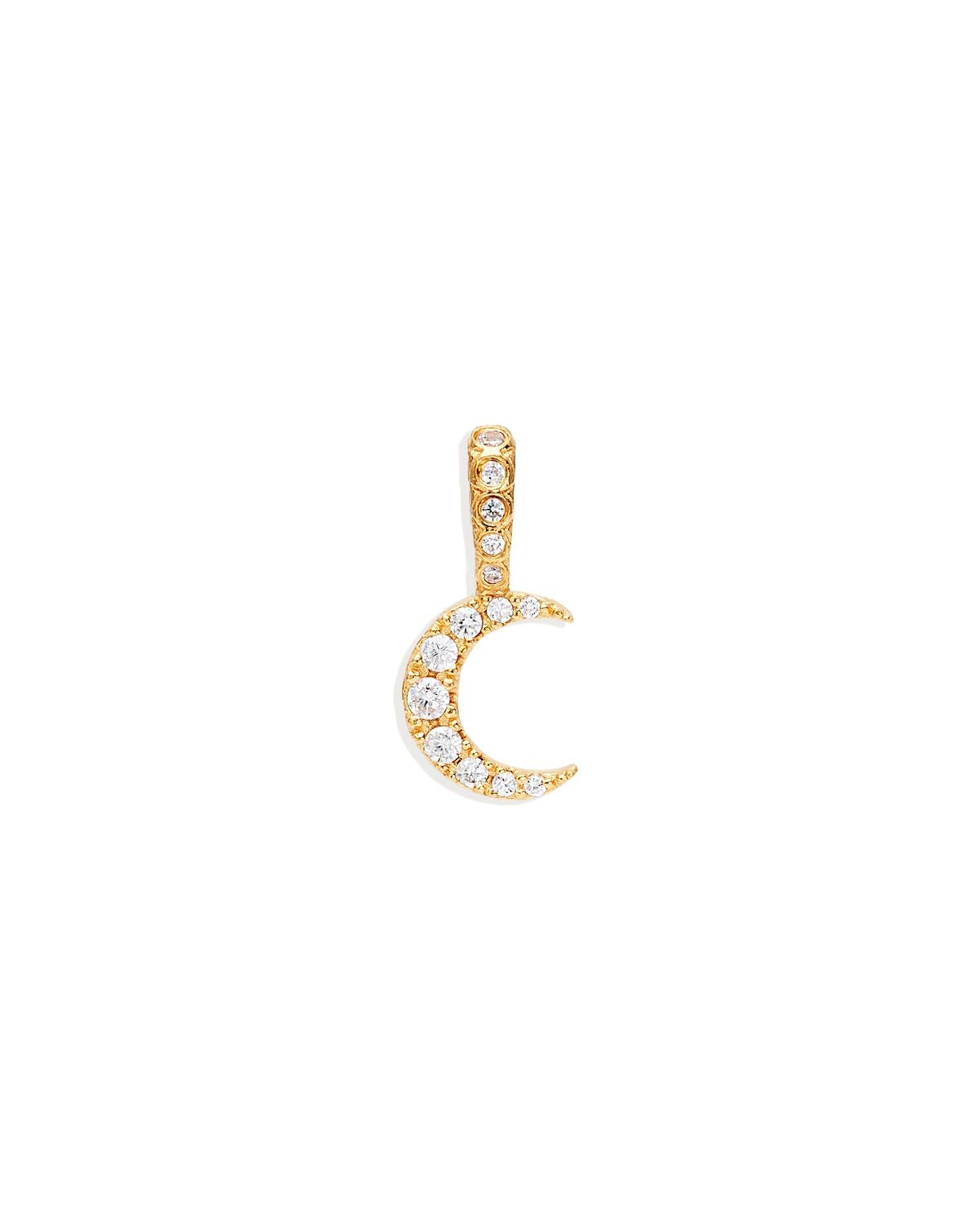 By Charlotte Crescent Moon Pendant, Gold
