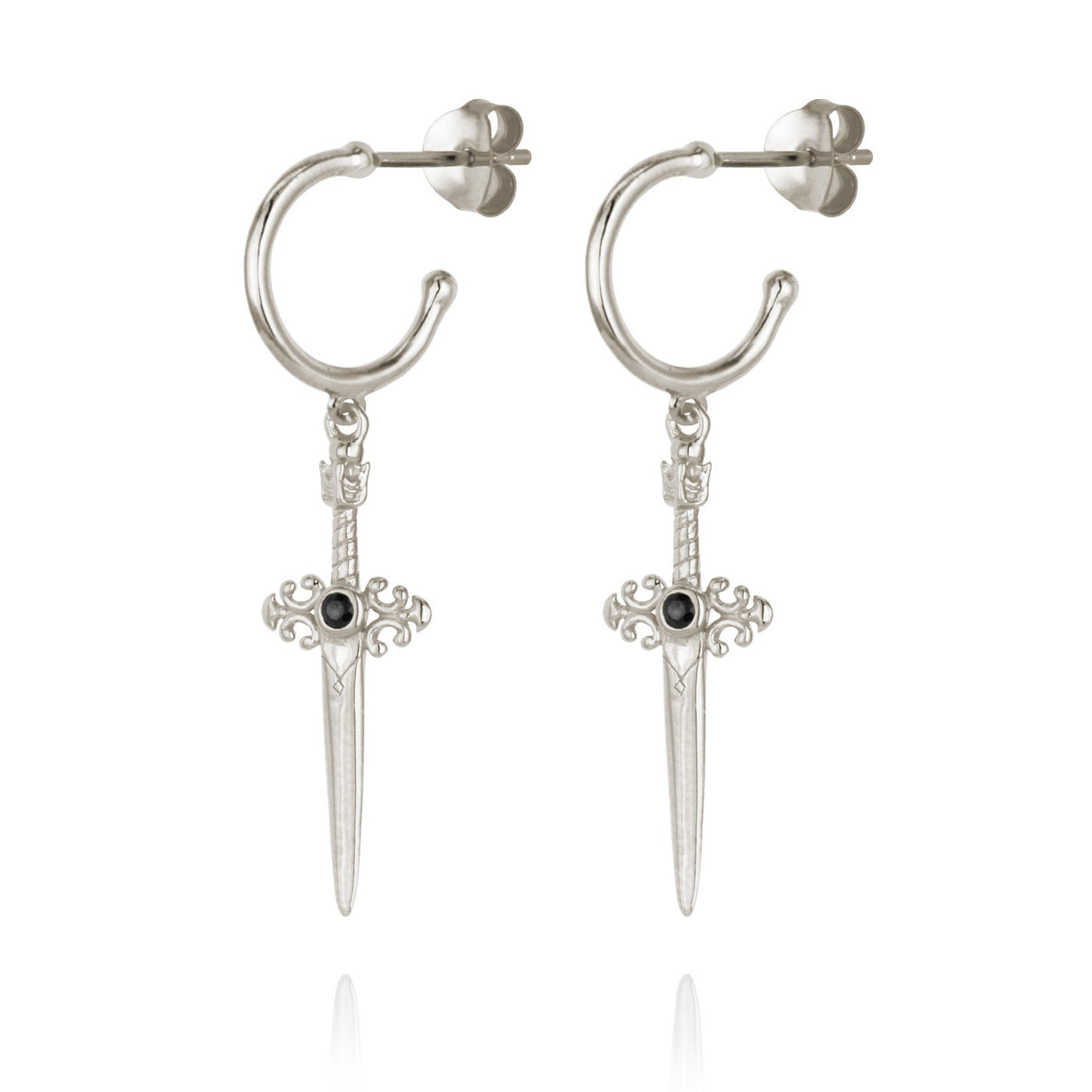 Temple of the Sun Themis Earrings, Silver