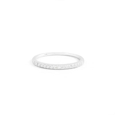 By Charlotte 14k White Gold Diamond Halo Ring