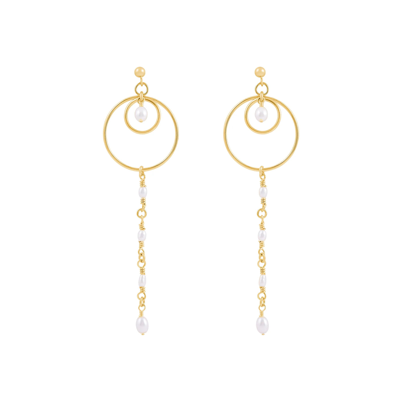 Alana Maria Belle Earrings, Gold