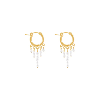 Alana Maria Consie Freshwater Pearl Earrings, Gold