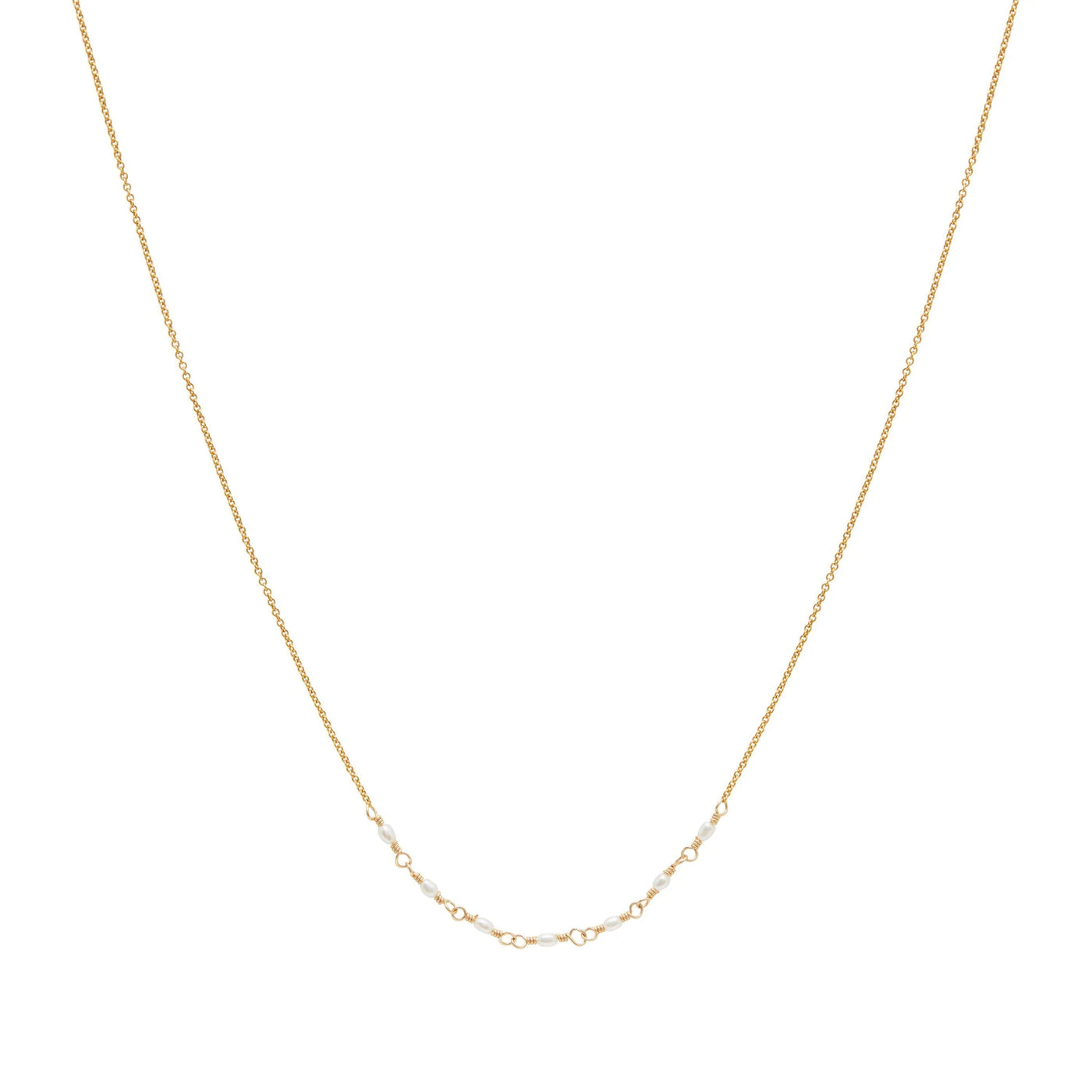 Alana Maria Emme Freshwater Pearl Necklace, Gold