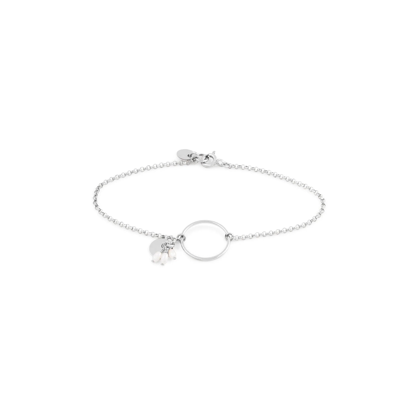 Alana Maria Pipa Pearl Bracelet, Silver